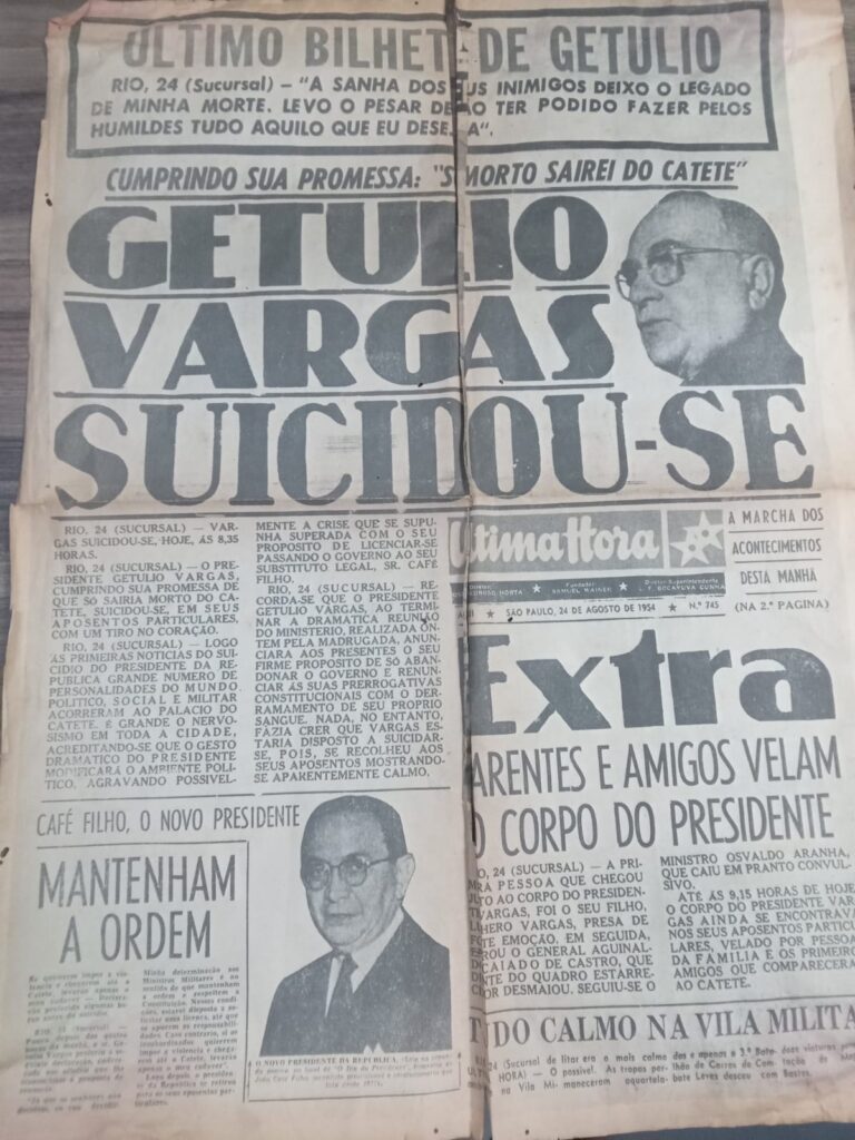 Morte de Getúlio Vargas completa 70 anos