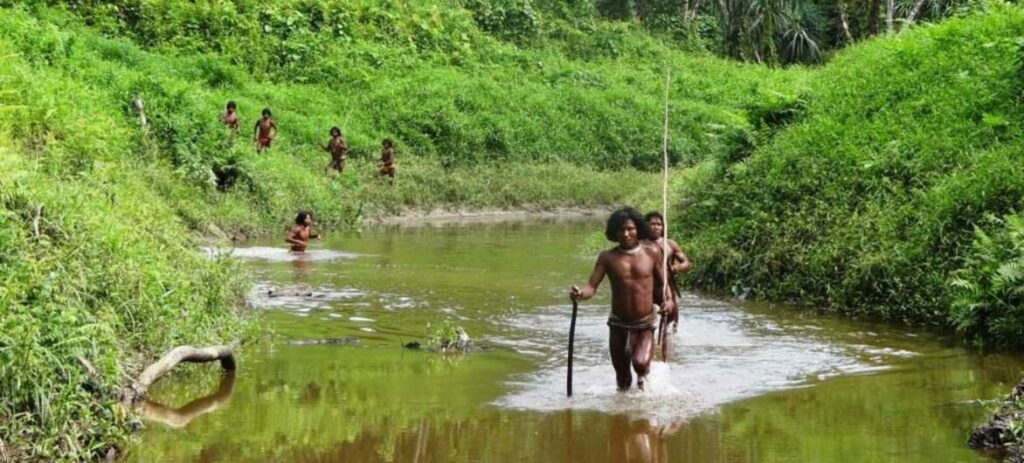 Anthropological Survey of India Os Shompen ou Shom Pen são os povos indígenas do interior da Ilha Grande Nicobar, parte do território da união indiana das Ilhas Andaman e Nicobar.